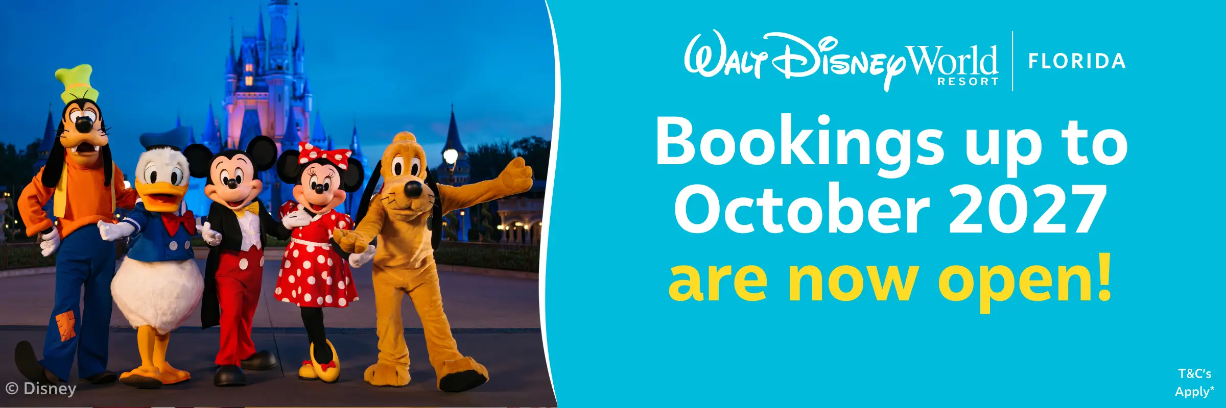 MagicBreaks Walt Disney World Bookings for 2027 Open Now! carousel banner