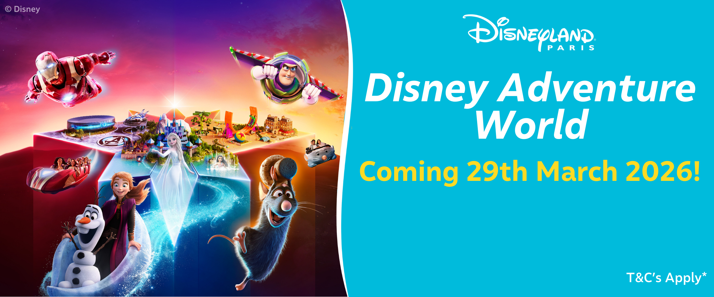 MagicBreaks DISNEY ADVENTURE WORLD carousel banner