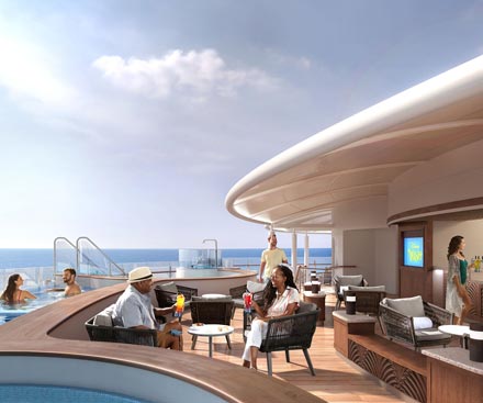 Piscina en una cala tranquila