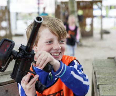 Batalla láser familiar