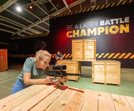 Batalla láser familiar