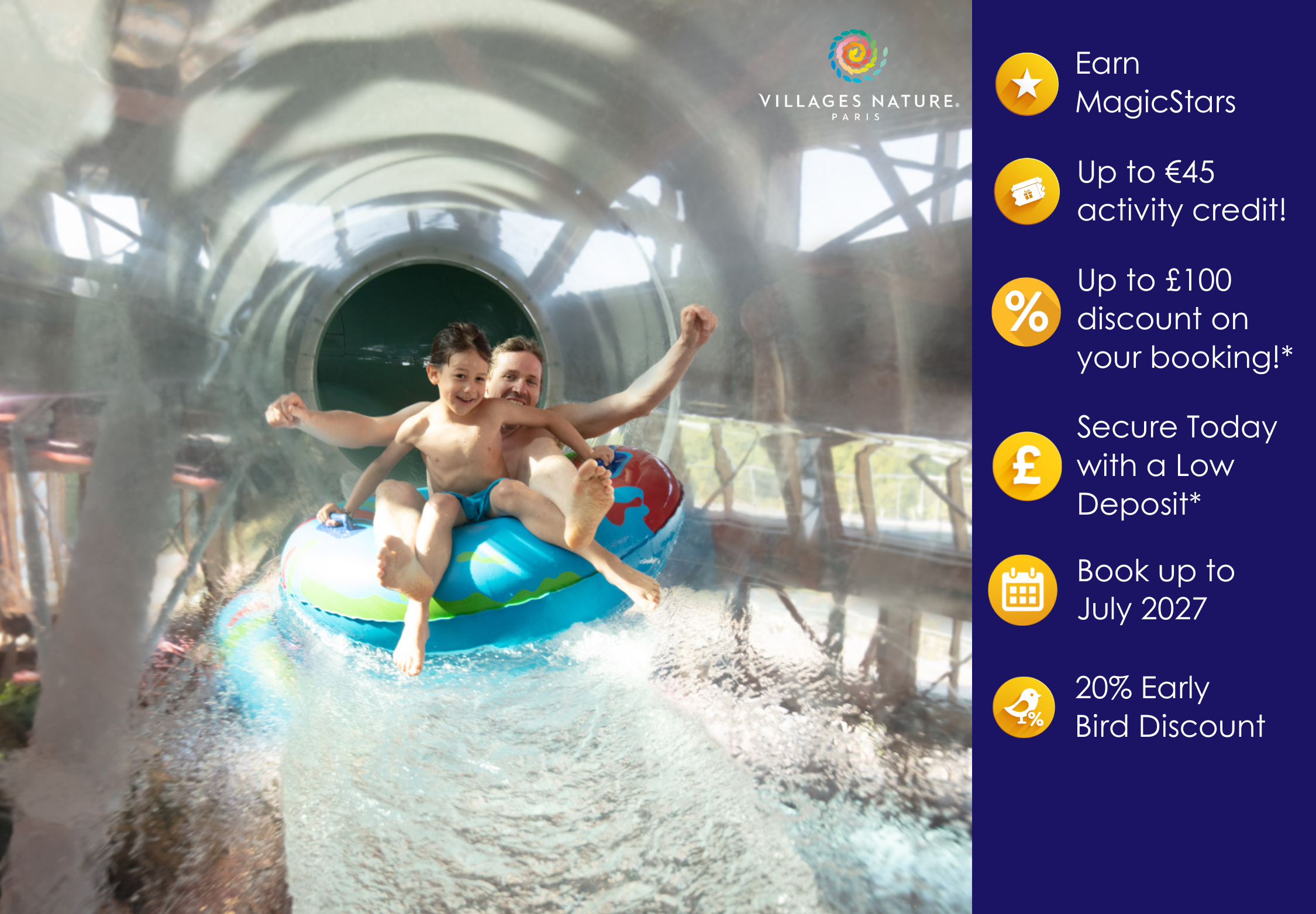 MagicBreaks Saluda a Les Villages Nature® París carousel banner