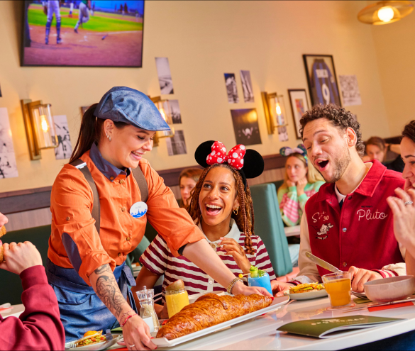 Disney Village dining and evening atmosphere at Disneyland Paris